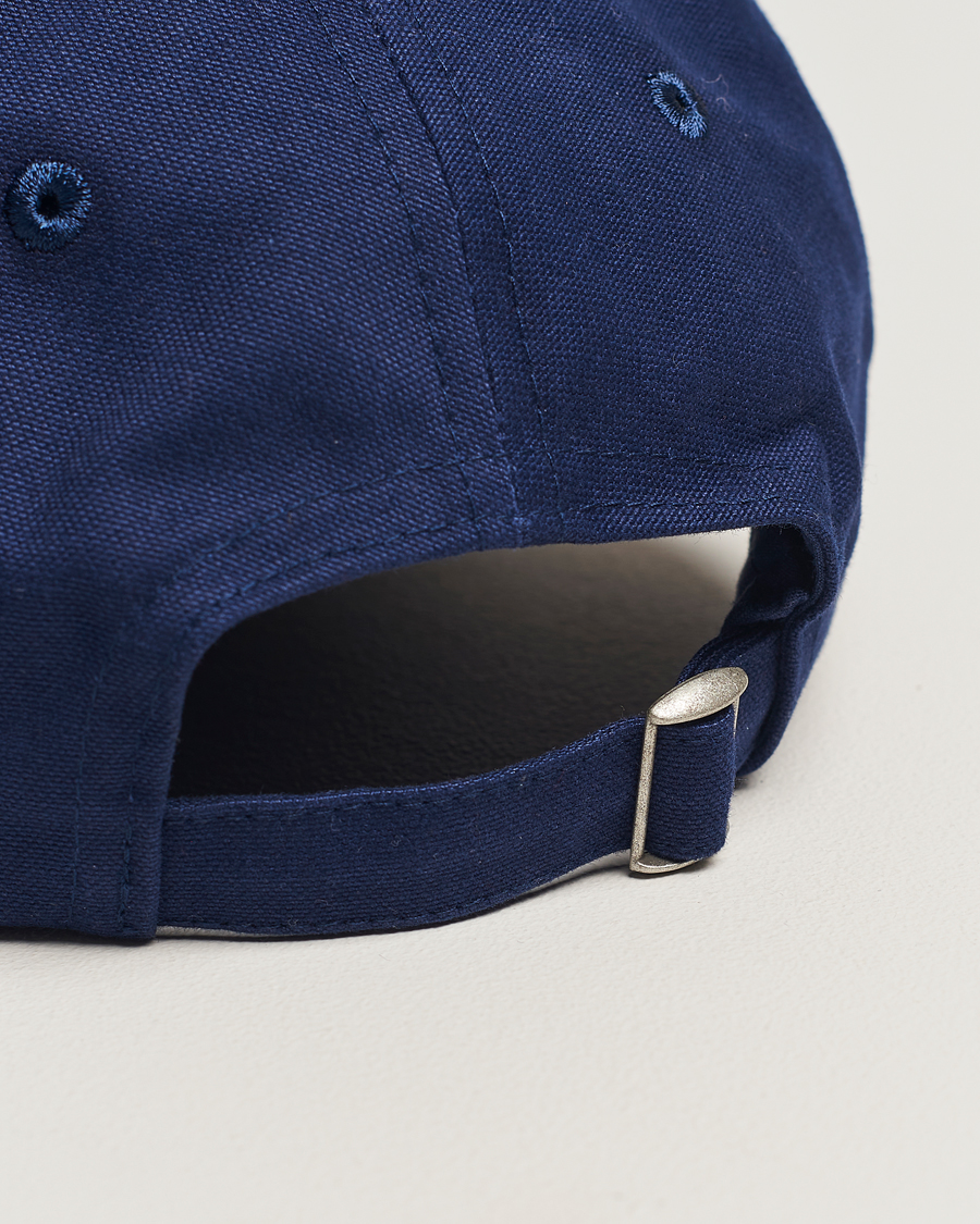 Herr | Drake's Madras D Aplique Baseball Cap Navy | Drake's | Madras D Aplique Baseball Cap Navy