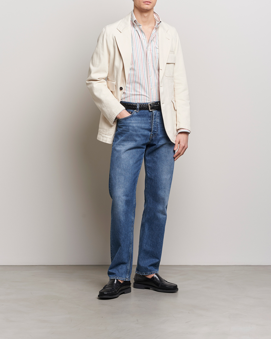 Herr | Kavajer | Drake's | MKIV Denim Games Blazer Ecru