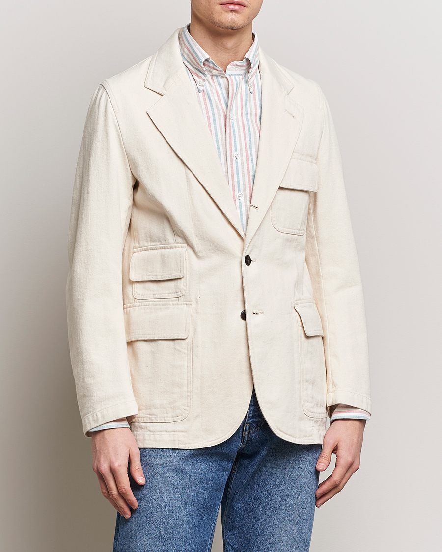 Herr |  | Drake\'s | MKIV Denim Games Blazer Ecru