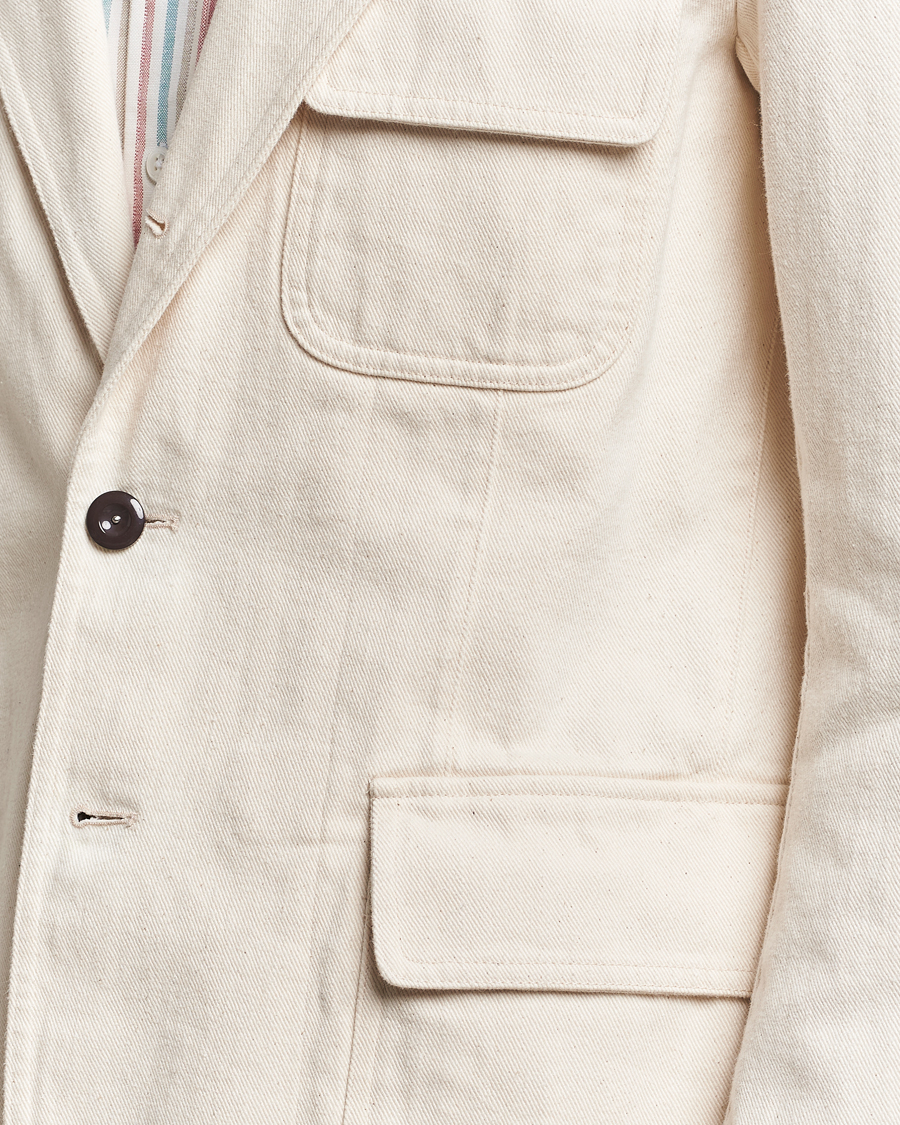 Herr | Kavajer | Drake's | MKIV Denim Games Blazer Ecru