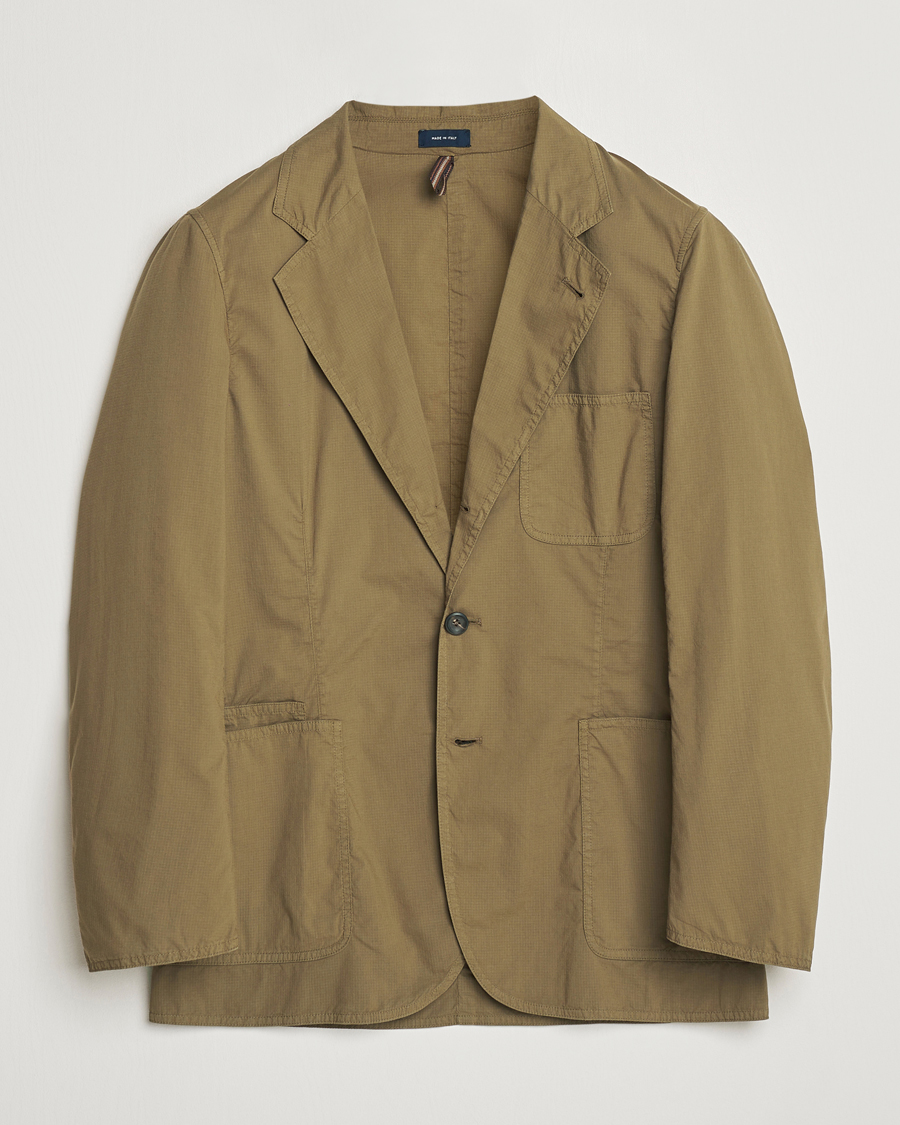 Herr | Kavajer | Drake's | MKVIII Lightweight Double Games Blazer Olive