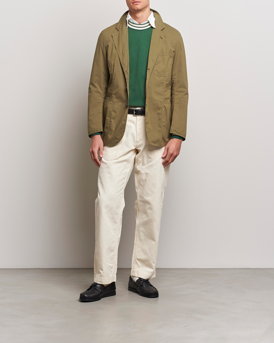 Herr | Kavajer | Drake's | MKVIII Lightweight Double Games Blazer Olive