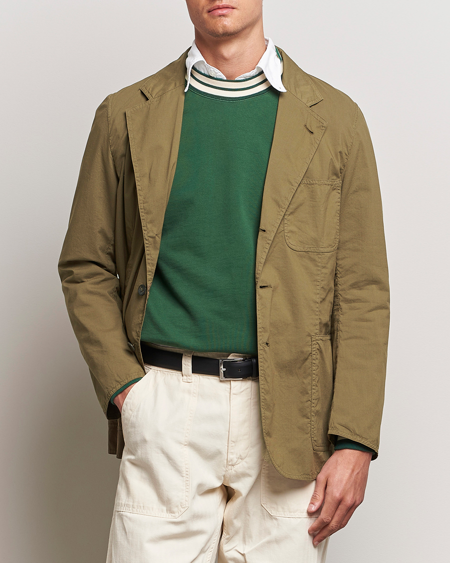 Herr | Kavajer | Drake's | MKVIII Lightweight Double Games Blazer Olive