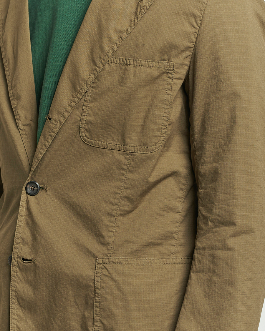 Herr | Kavajer | Drake's | MKVIII Lightweight Double Games Blazer Olive