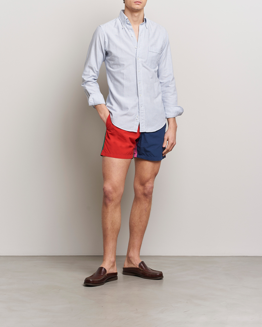 Herr | Badbyxor | Drake's | Colourblock Swimshorts Multi