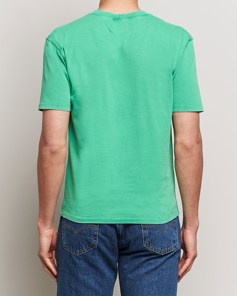 Herr | T-Shirts | Drake's | Washed Hiking T-Shirt Green