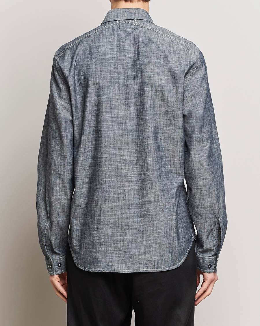 Herr | Skjortor | C.P. Company | Long Sleeve Chambray Denim Shirt Black