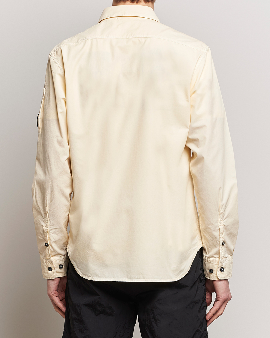Herr | Skjortor | C.P. Company | Long Sleeve Gabardine Pocket Shirt Ecru