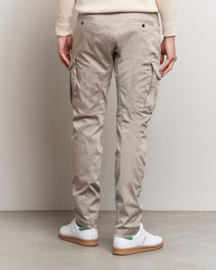 Herr | Byxor | C.P. Company | Satin Stretch Cargo Pants Beige