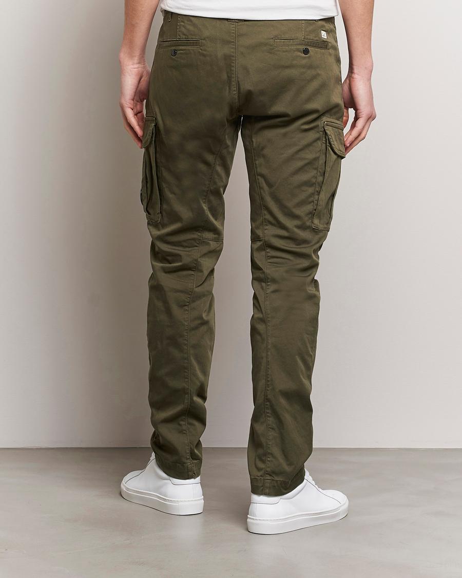 Herr | Byxor | C.P. Company | Satin Stretch Cargo Pants Army