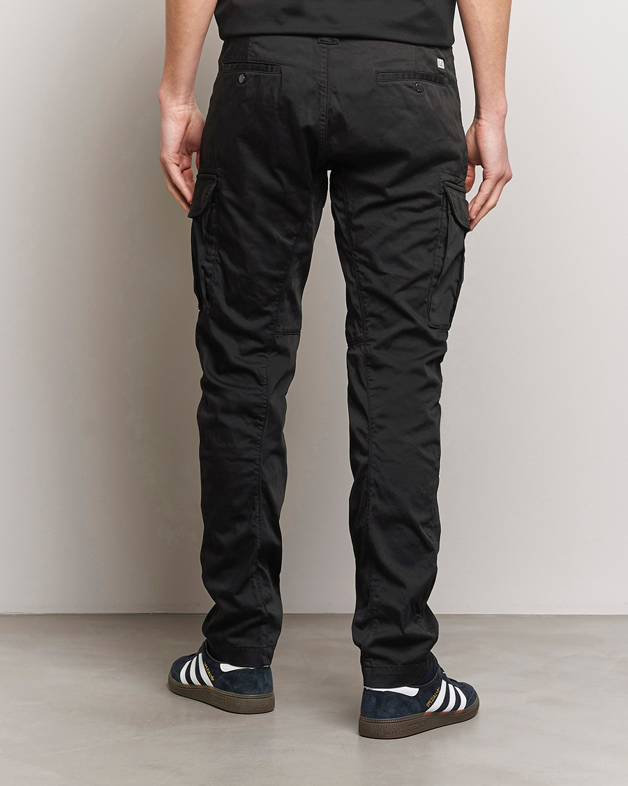Herr | Byxor | C.P. Company | Satin Stretch Cargo Pants Black