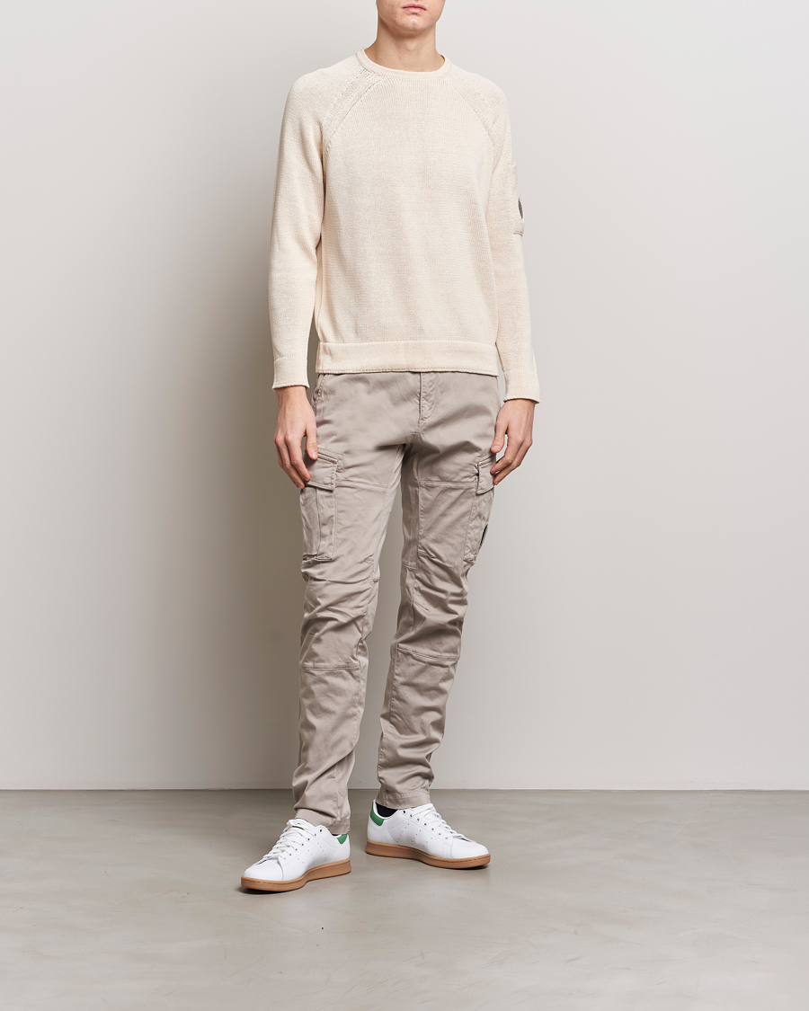 Herr | Tröjor | C.P. Company | Compact Cotton Lens Crewneck Ecru