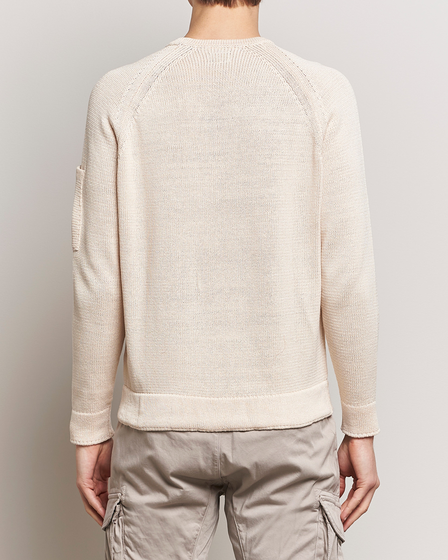 Herr | Tröjor | C.P. Company | Compact Cotton Lens Crewneck Ecru