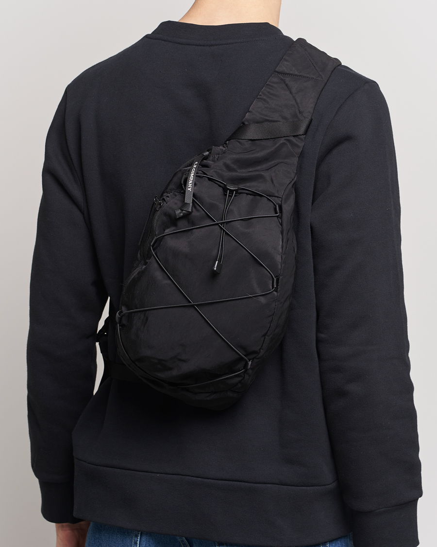 Herr | Axelremsväskor | C.P. Company | Nylon B Accessories Shoulder Bag Black