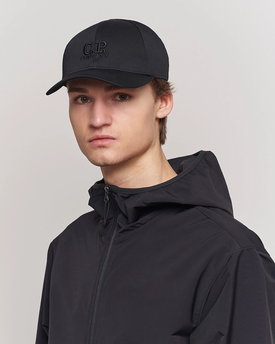 Herr | Contemporary Creators | C.P. Company | Cotton Gabardine Cap Black