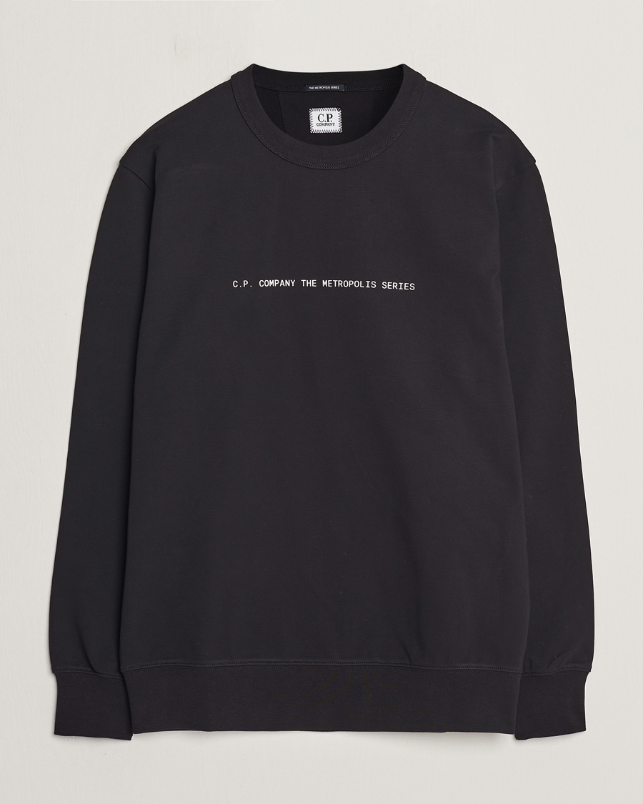 Herr | Tröjor | C.P. Company | Metropolis Printed Logo Sweatshirt Black