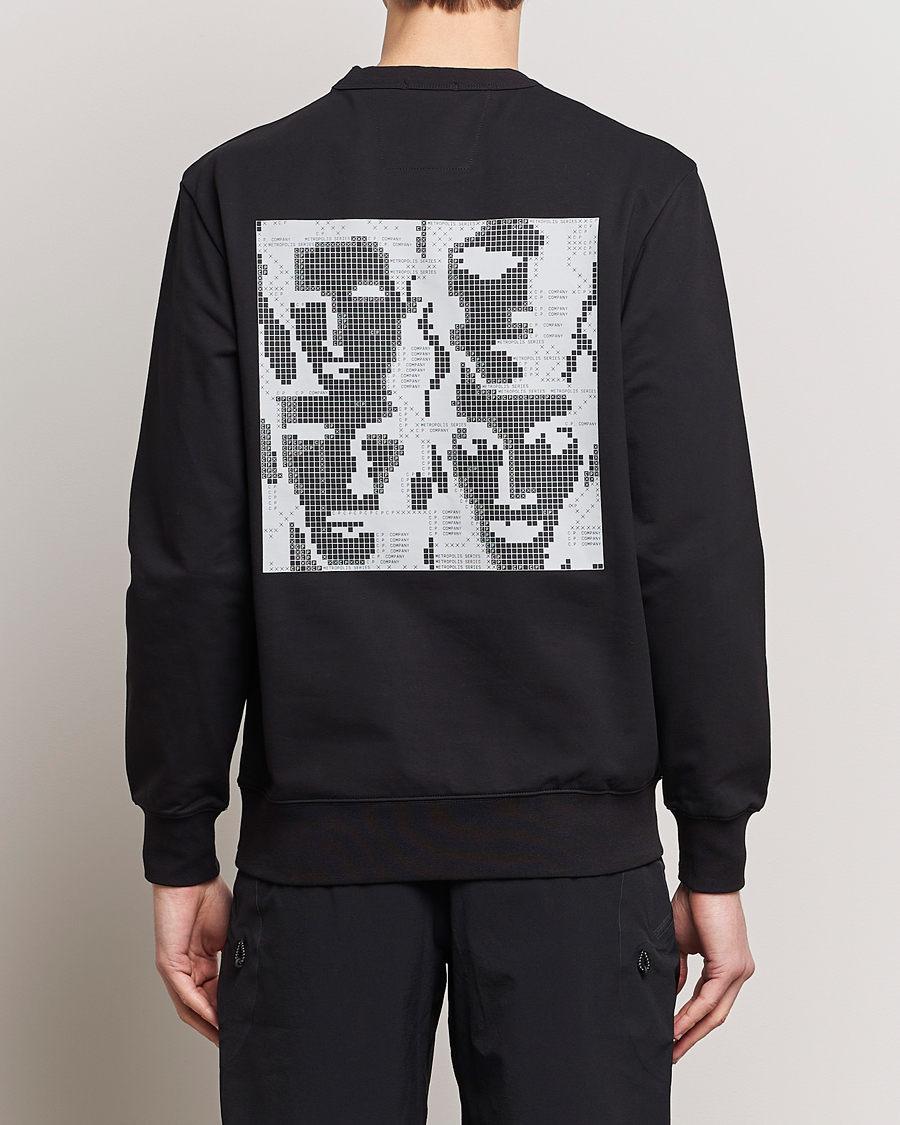 Herr | Tröjor | C.P. Company | Metropolis Printed Logo Sweatshirt Black