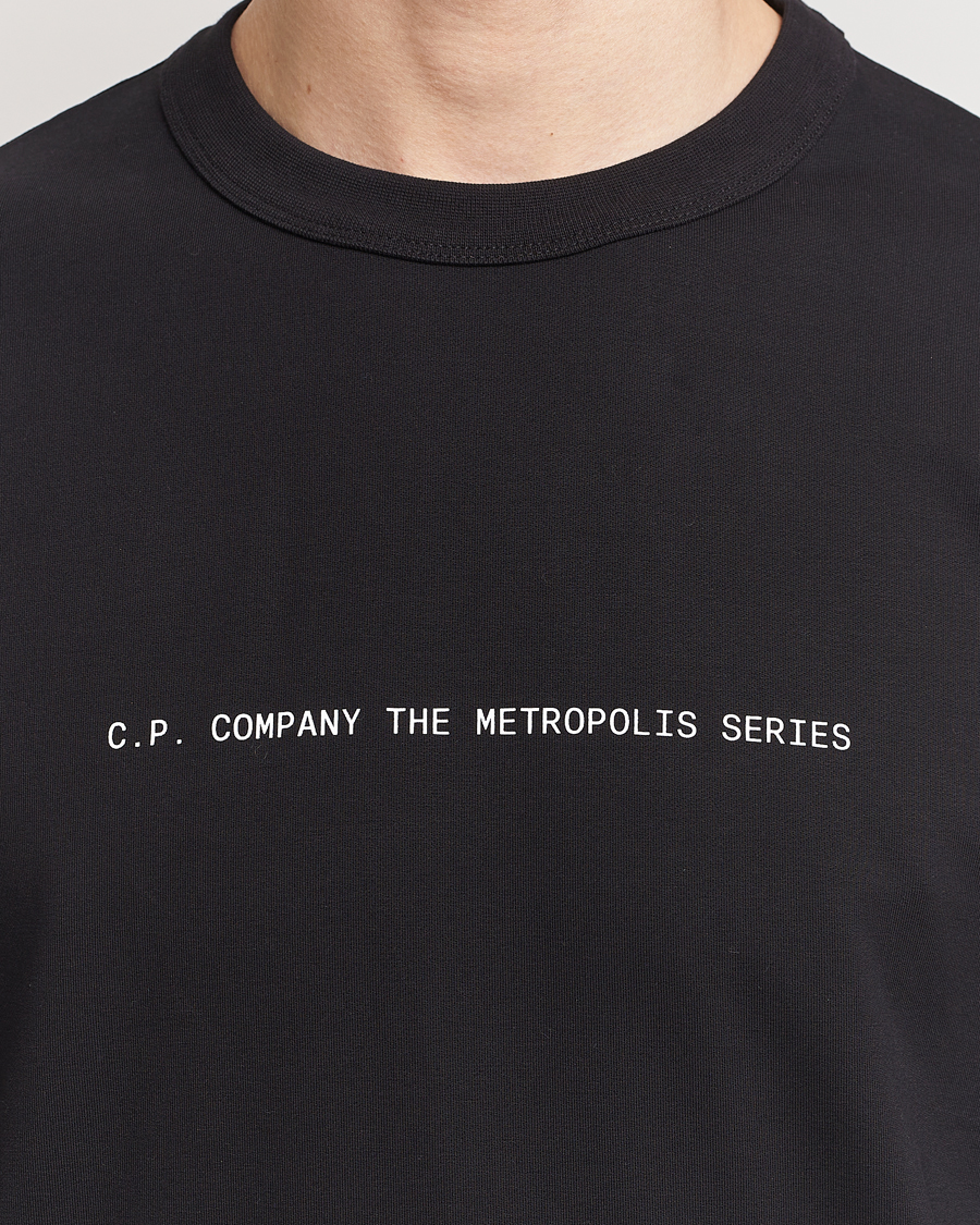 Herr | Tröjor | C.P. Company | Metropolis Printed Logo Sweatshirt Black