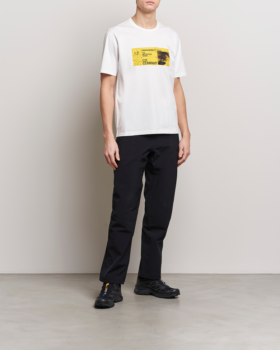 Herr | T-Shirts | C.P. Company | Metropolis Mercerized Jersey Logo T-Shirt White