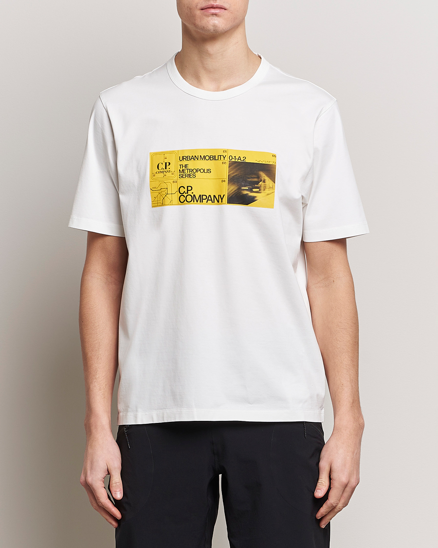 Herr | Kortärmade t-shirts | C.P. Company | Metropolis Mercerized Jersey Logo T-Shirt White