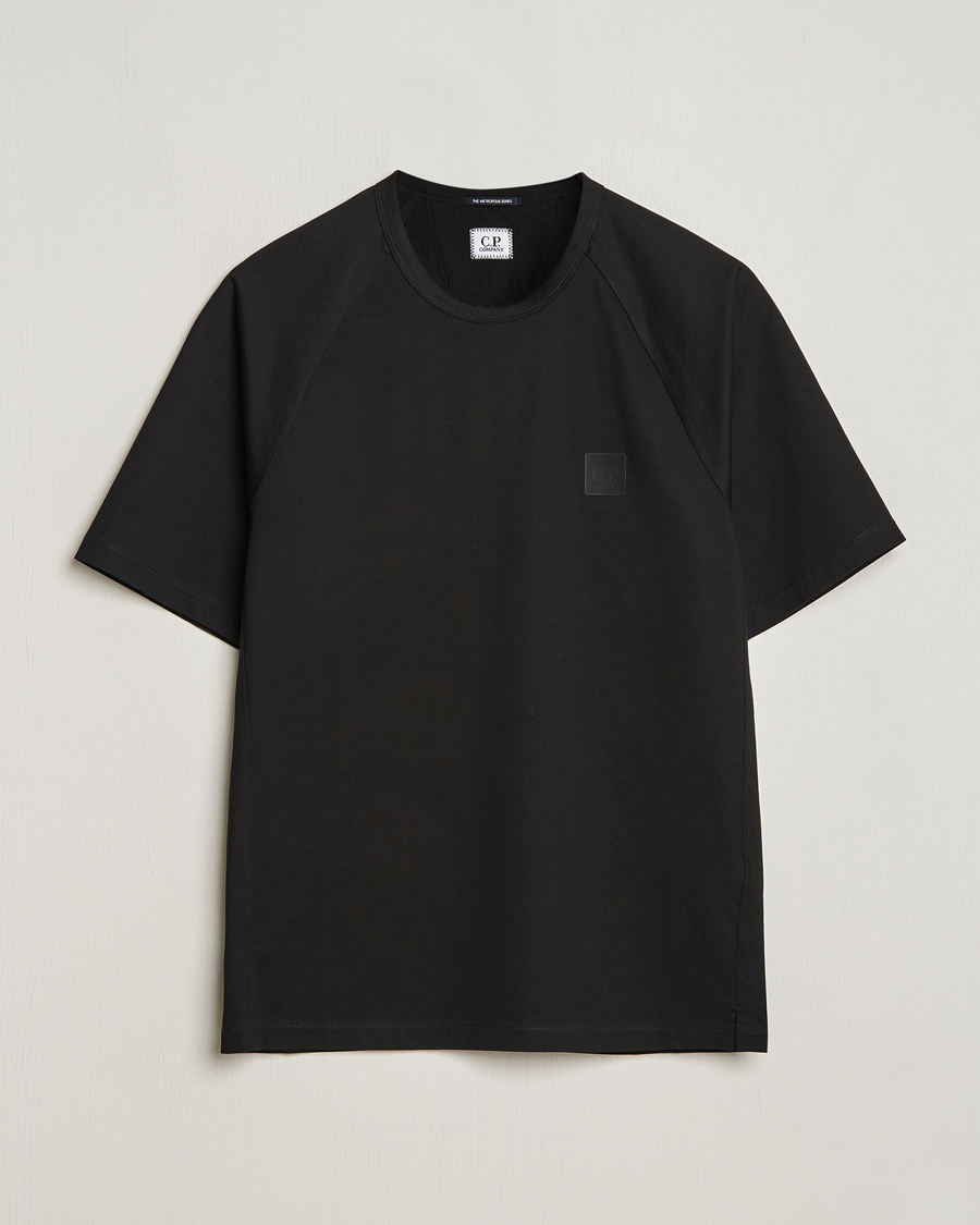 Herr | T-Shirts | C.P. Company | Metropolis Mercerized Jersey Tonal Logo T-Shirt Black