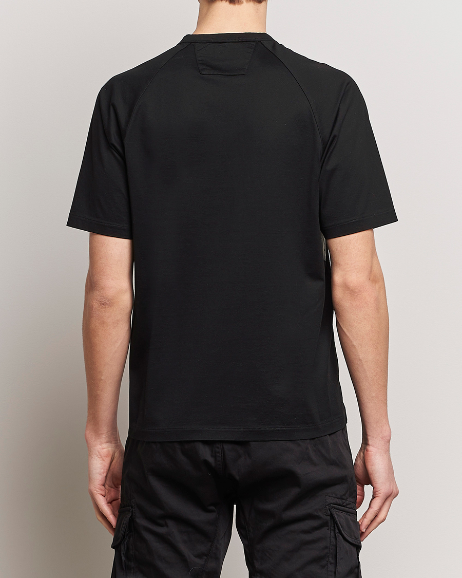Herr | T-Shirts | C.P. Company | Metropolis Mercerized Jersey Tonal Logo T-Shirt Black