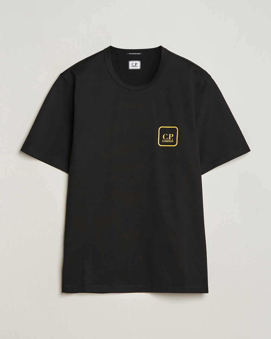 Herr | T-Shirts | C.P. Company | Metropolis Mercerized Jersey Back Logo T-Shirt Black
