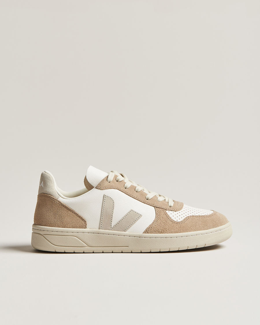 Herr | Veja V-10 Chromefree Leather Extra White/Natural Sahara | Veja | V-10 Chromefree Leather Extra White/Natural Sahara