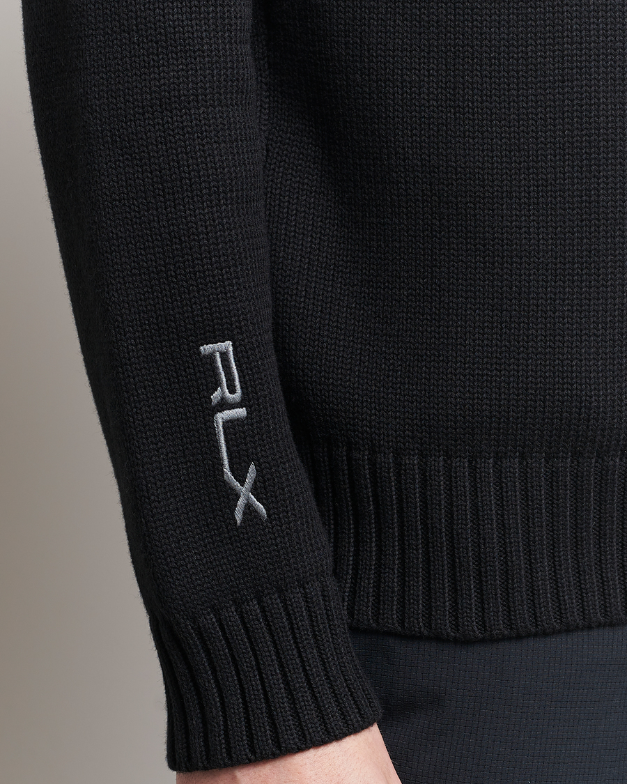 Herr | Tröjor | RLX Ralph Lauren | Bear Golfer Knitted Sweater Polo Black