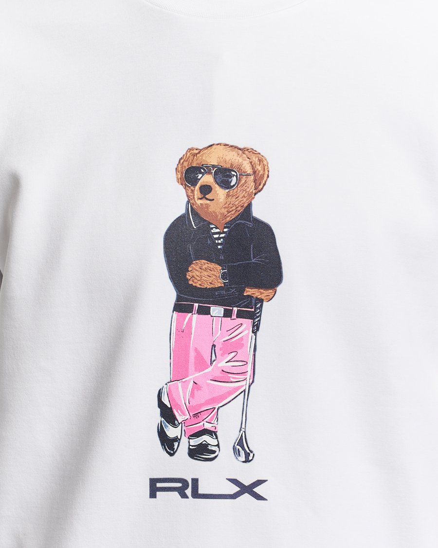 Herr | Tröjor | RLX Ralph Lauren | Bear Golfer Double Knit Sweater Ceramic White
