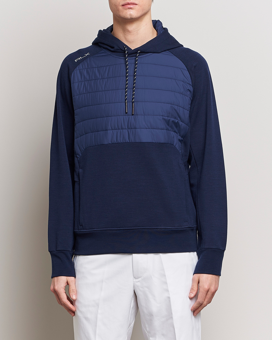 Herr | Active | RLX Ralph Lauren | Performance Hybrid  Hoodie Refined Navy