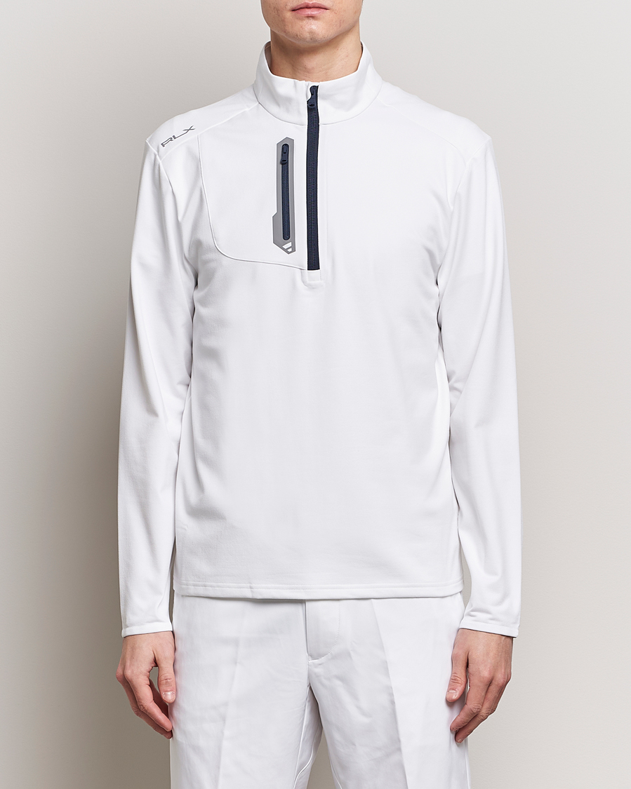 Herr | RLX Ralph Lauren | RLX Ralph Lauren | Luxury Jersey Half Zip Ceramic White