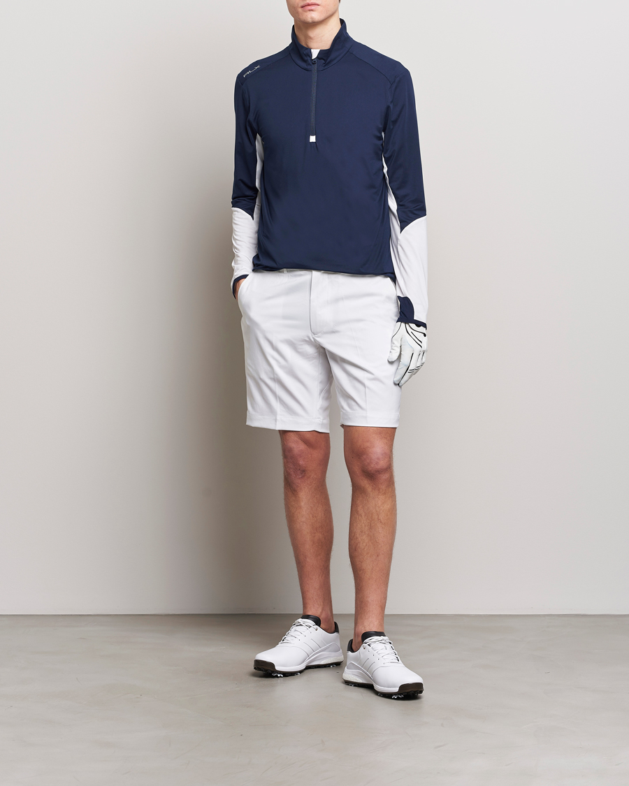 Herr | Tröjor | RLX Ralph Lauren | Long Sleeve Airflow Half Zip Navy/White