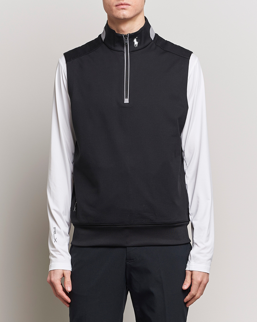 Herr | Västar & Slipovers | RLX Ralph Lauren | Luxury Performance Vest Polo Black