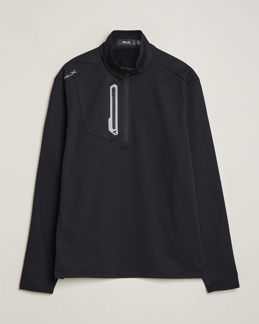 Herr | Tröjor | RLX Ralph Lauren | Luxury Jersey Half Zip Polo Black