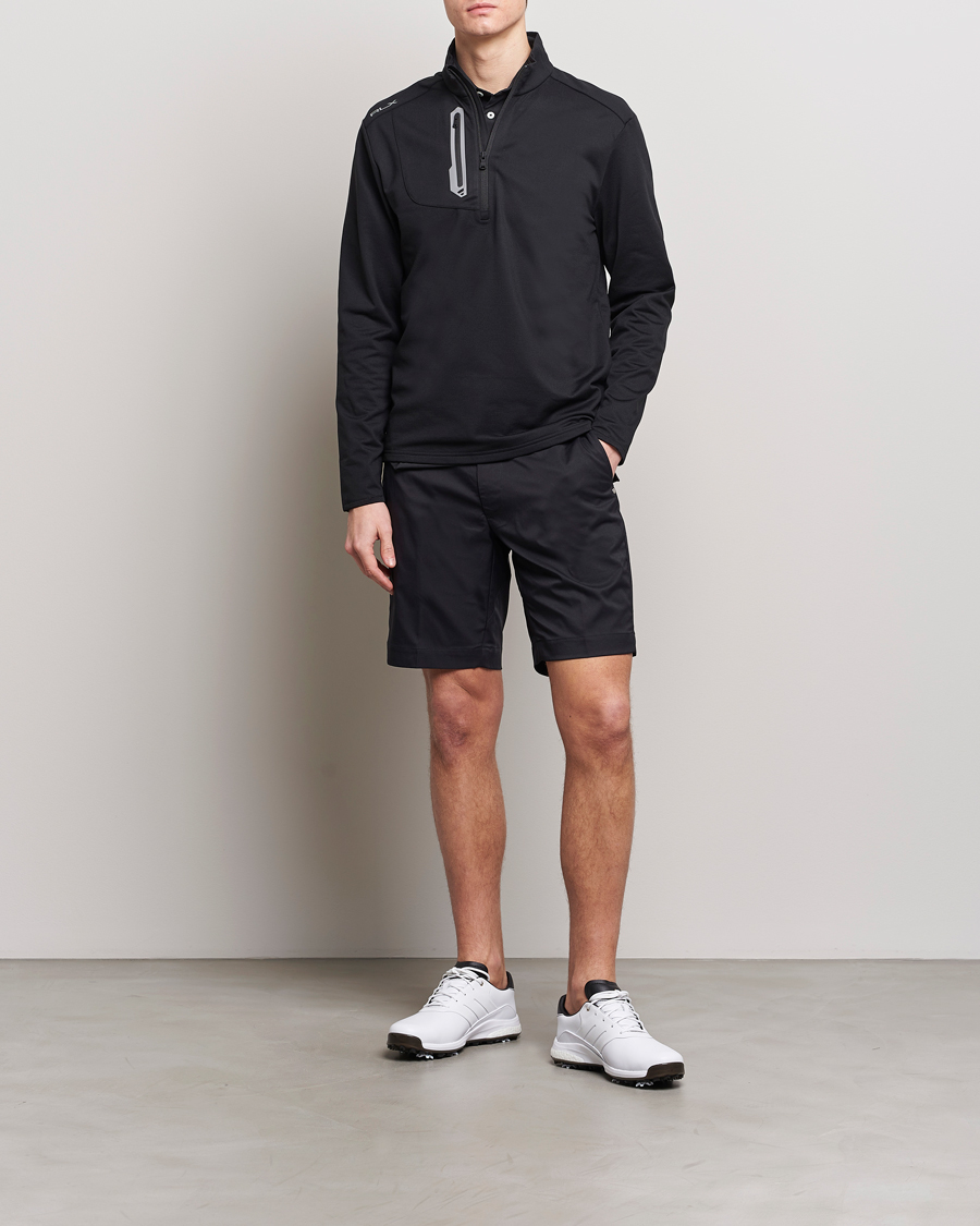 Herr | Tröjor | RLX Ralph Lauren | Luxury Jersey Half Zip Polo Black