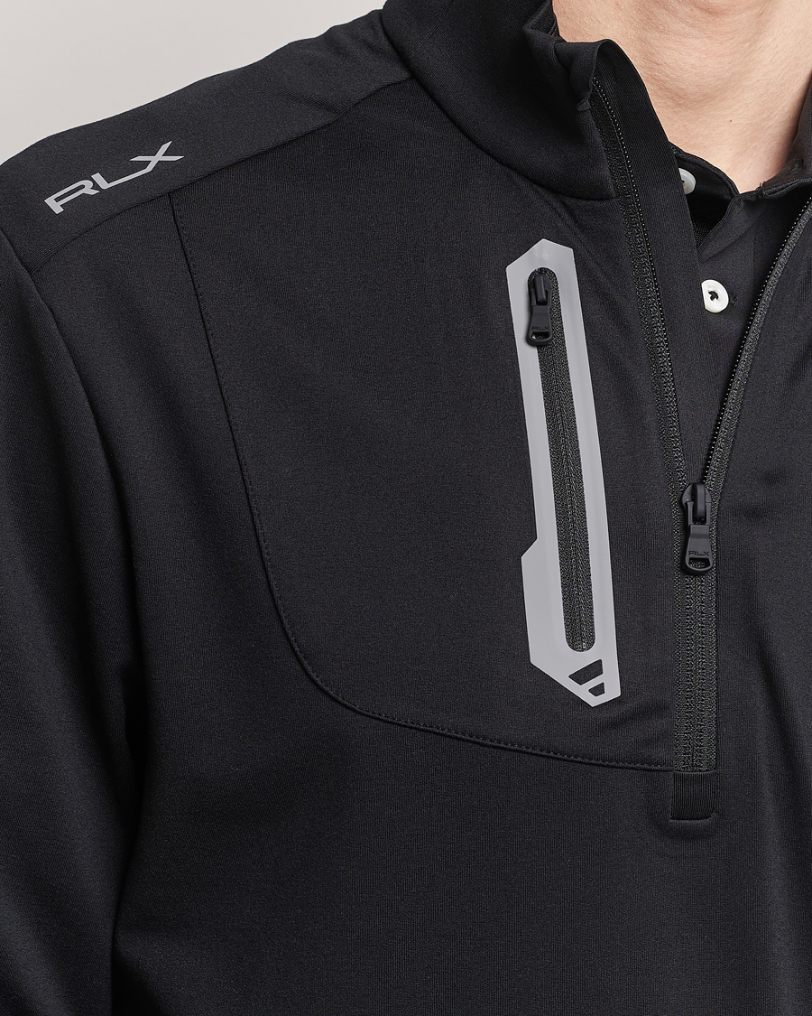 Herr | Tröjor | RLX Ralph Lauren | Luxury Jersey Half Zip Polo Black