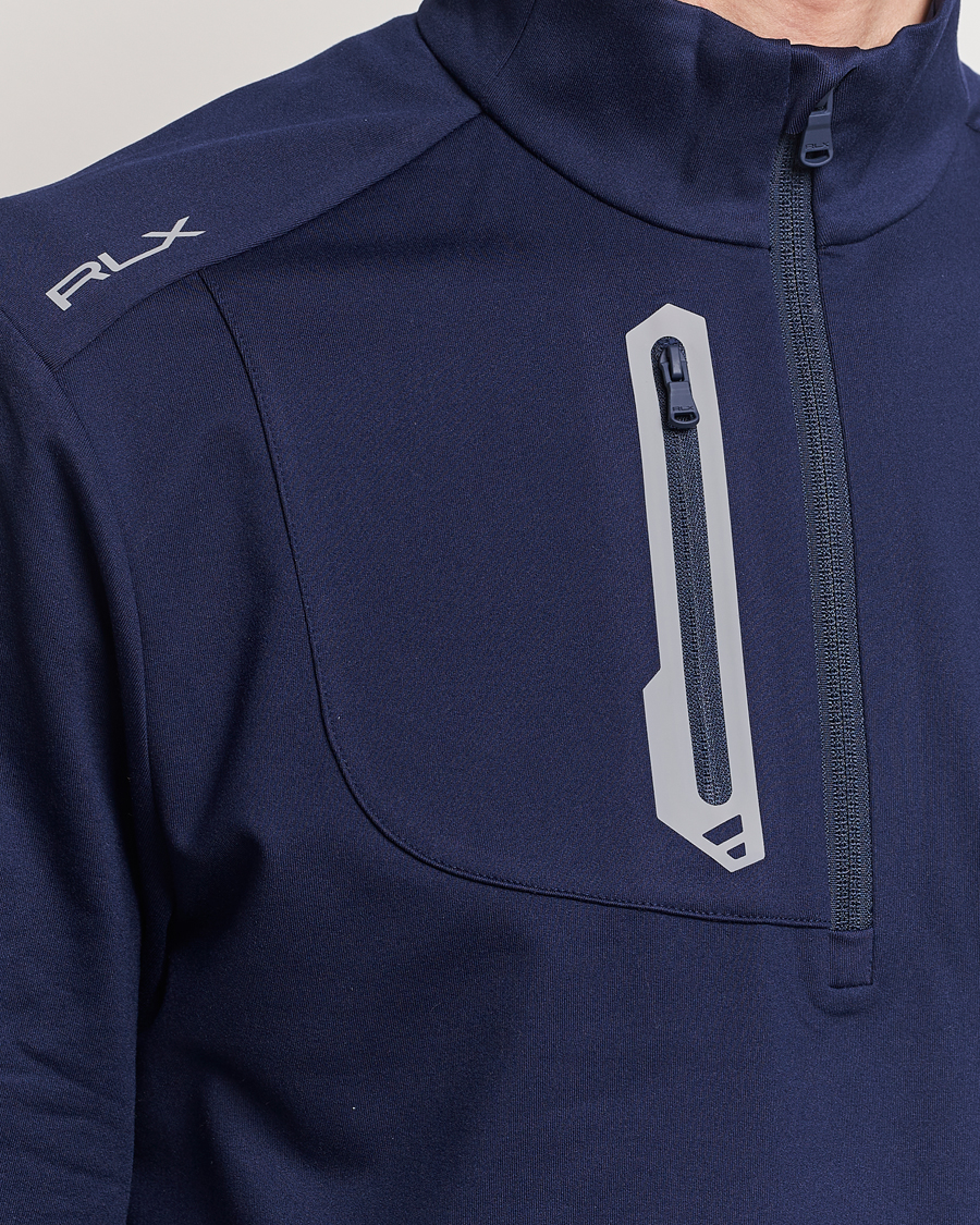 Herr | Tröjor | RLX Ralph Lauren | Luxury Jersey Half Zip Refined Navy
