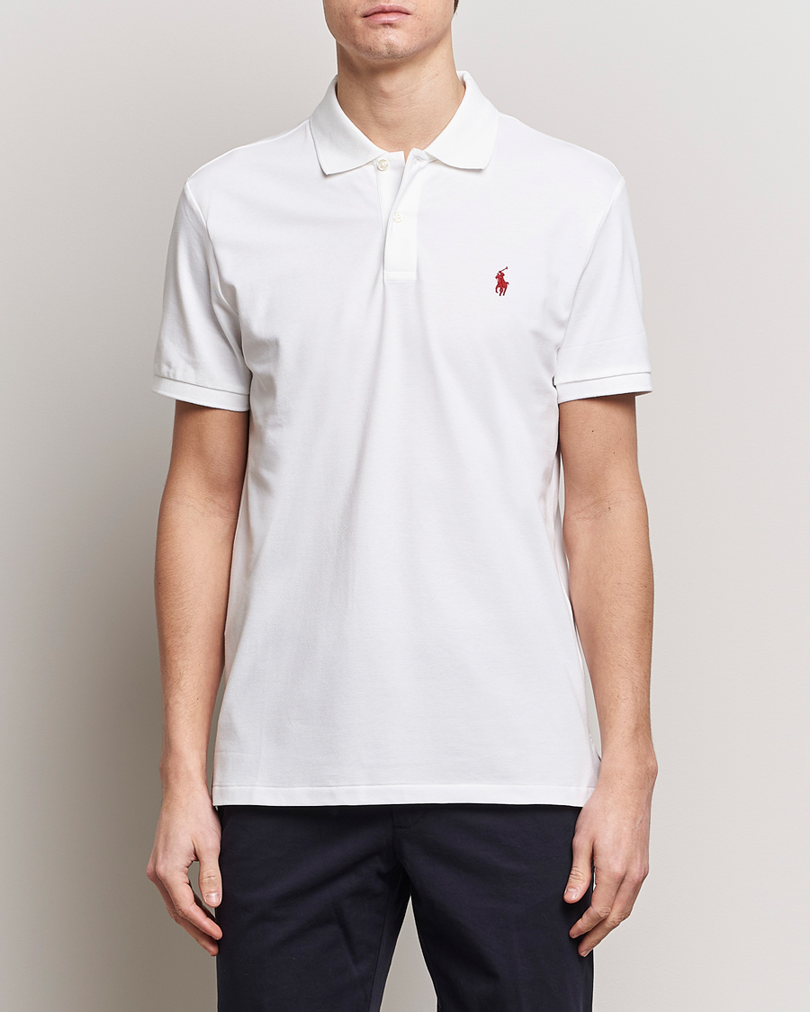 Herr | Pikéer | Polo Ralph Lauren Golf | Performance Stretch Polo Ceramic White