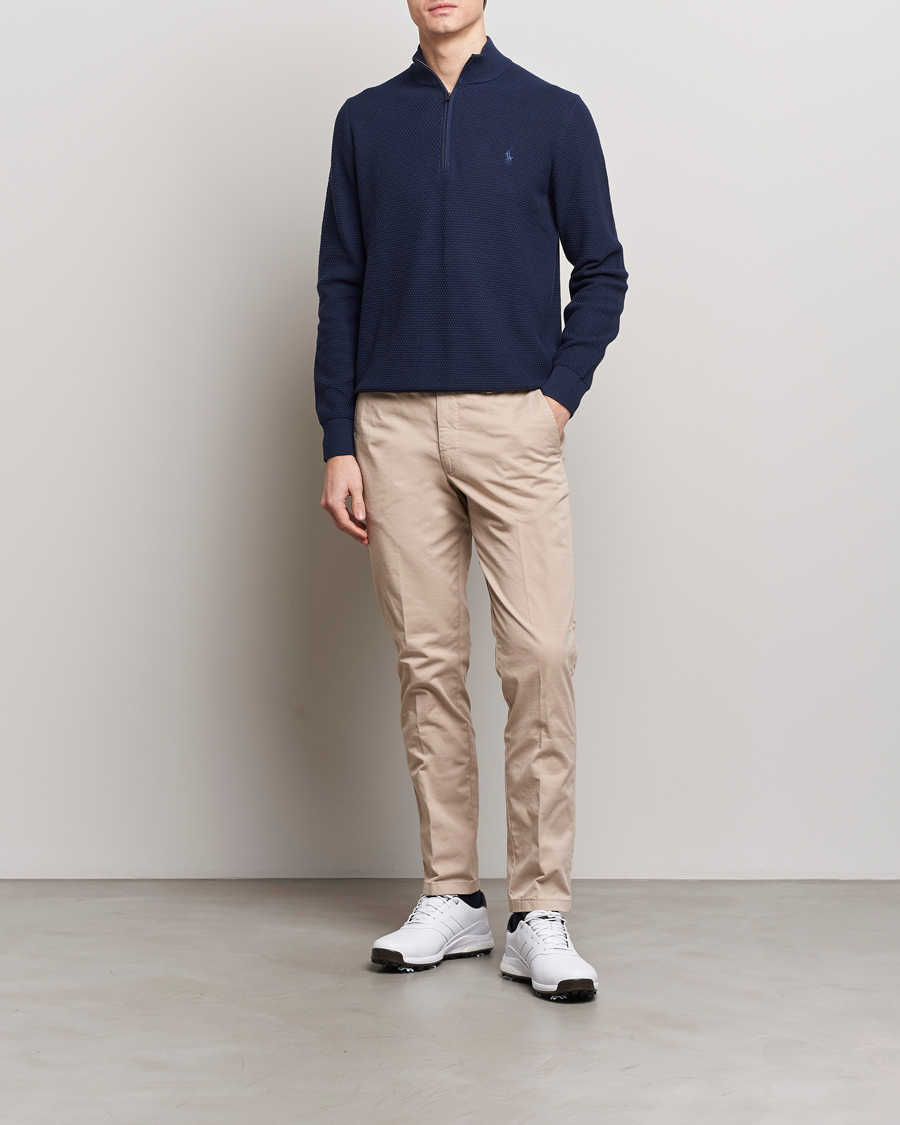 Herr | Tröjor | Polo Ralph Lauren Golf | Cotton Jersey Half Zip Refined Navy