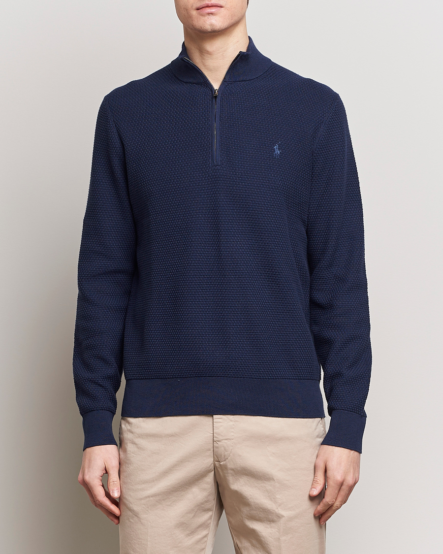 Herr | Tröjor | Polo Ralph Lauren Golf | Cotton Jersey Half Zip Refined Navy