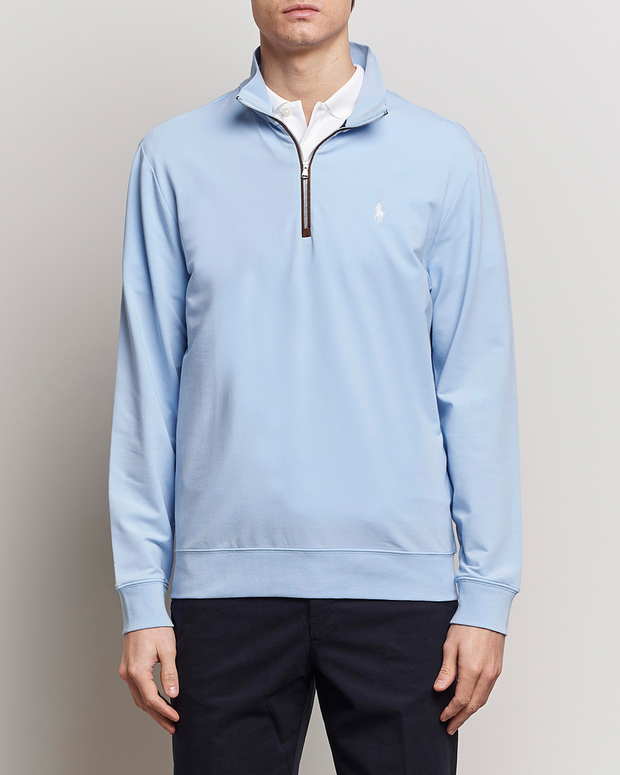 Herr | Tröjor | Polo Ralph Lauren Golf | Terry Jersey Half Zip Sweater Office Blue