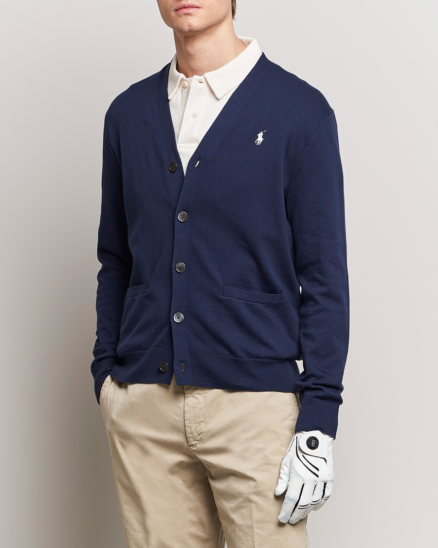 Herr | Kläder | RLX Ralph Lauren | Cotton Cardigan Refined Navy