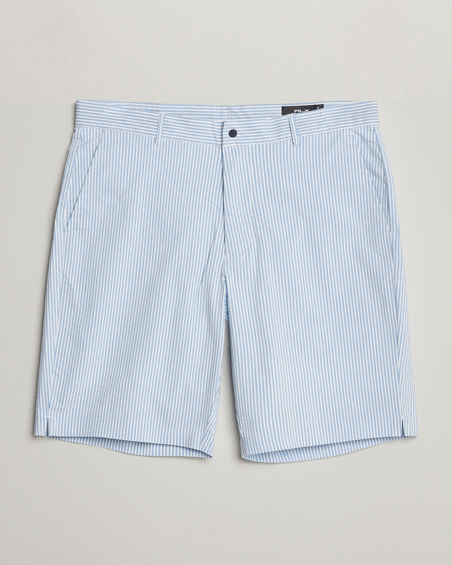 Herr | Shorts | RLX Ralph Lauren | Seersucker Golf Shorts Blue/White