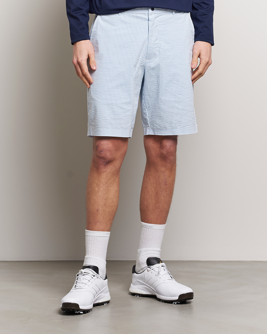 Herre | RLX Ralph Lauren | RLX Ralph Lauren | Seersucker Golf Shorts Blue/White
