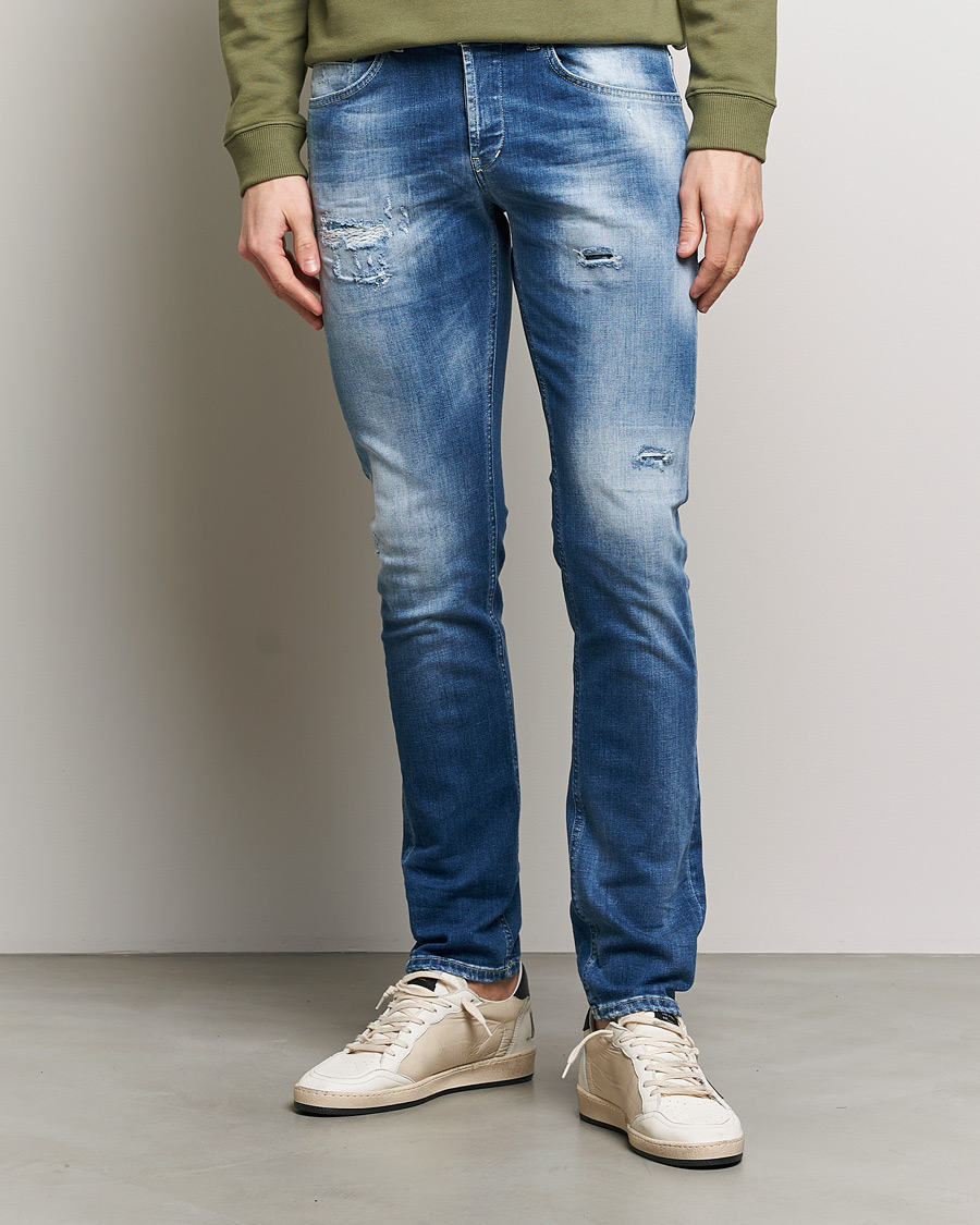 Herr | Jeans | Dondup | George Distressed Jeans Medium Blue
