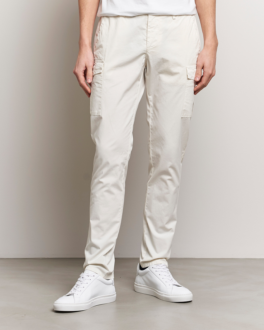 Herr | Kläder | Dondup | Eddie Cargo Pants Off White