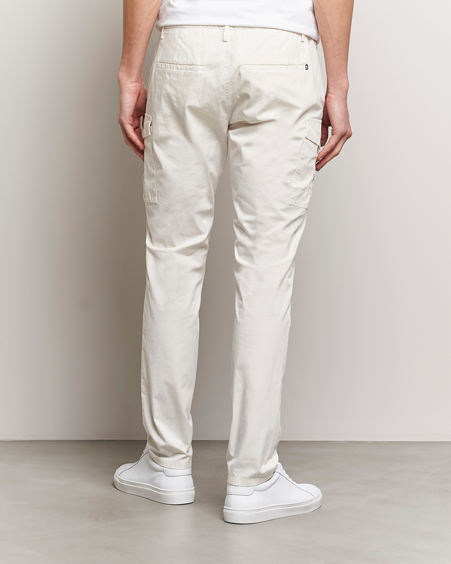 Herr | Byxor | Dondup | Eddie Cargo Pants Off White