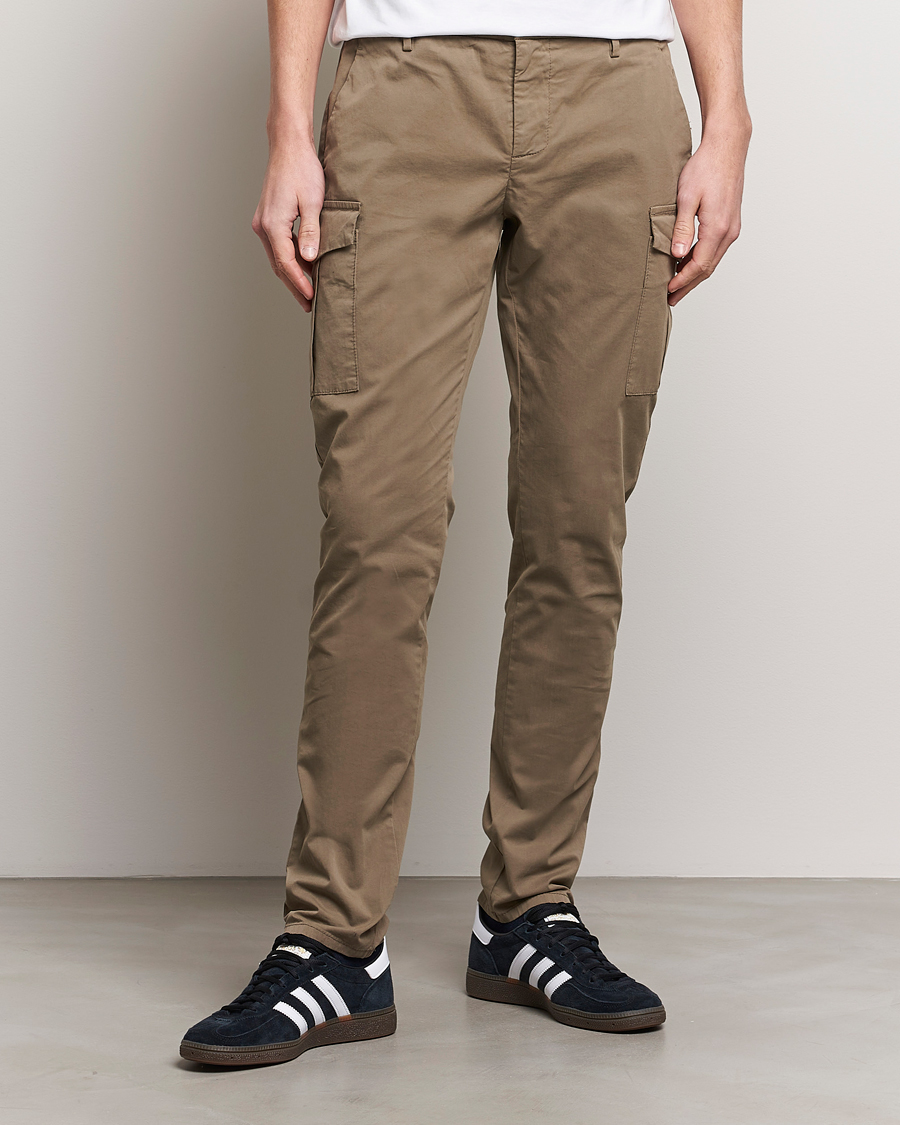 Herre | Cargobukser | Dondup | Eddie Cargo Pants Dark Beige