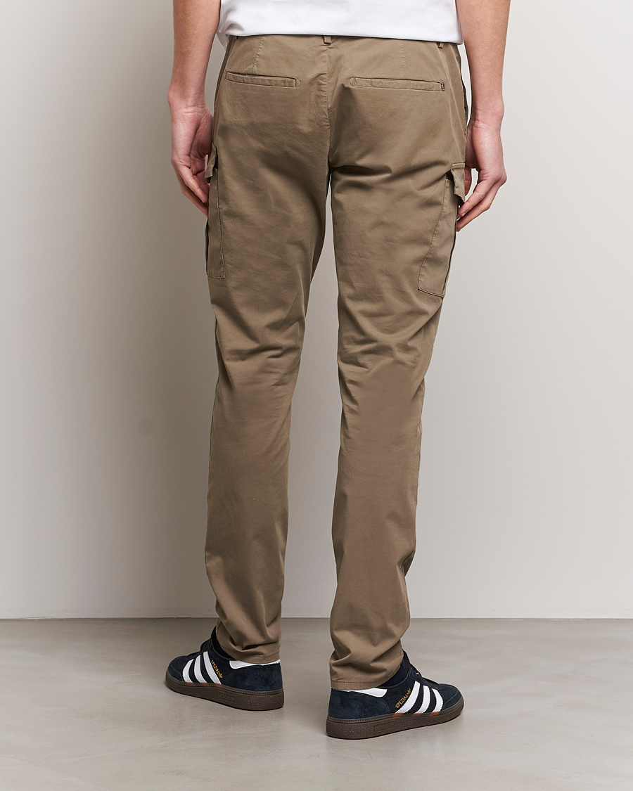 Herr | Byxor | Dondup | Eddie Cargo Pants Dark Beige
